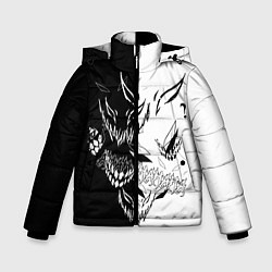 Куртка зимняя для мальчика Drain Face ZXC, цвет: 3D-черный