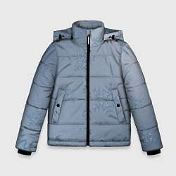 Куртка зимняя для мальчика Серый снег, цвет: 3D-красный