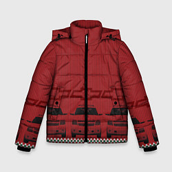 Куртка зимняя для мальчика Новогодний Tahoe, цвет: 3D-черный