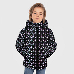 Куртка зимняя для мальчика Glitch свитер с оленями, цвет: 3D-черный — фото 2