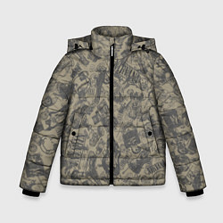 Куртка зимняя для мальчика Nirvana style, цвет: 3D-светло-серый
