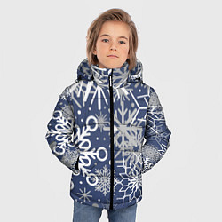 Куртка зимняя для мальчика Волшебный снегопад, цвет: 3D-черный — фото 2