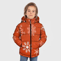 Куртка зимняя для мальчика Orange snow, цвет: 3D-черный — фото 2