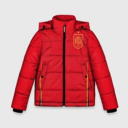 Куртка зимняя для мальчика Форма сборной Испании ЧМ 2022, цвет: 3D-светло-серый