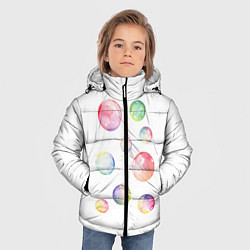 Куртка зимняя для мальчика Мыльные пузыри, цвет: 3D-светло-серый — фото 2