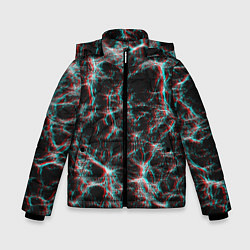 Куртка зимняя для мальчика Сеть нейронов, цвет: 3D-красный