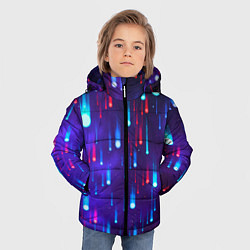 Куртка зимняя для мальчика Neon rain, цвет: 3D-черный — фото 2