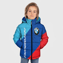 Куртка зимняя для мальчика Bmw - m colors, цвет: 3D-черный — фото 2