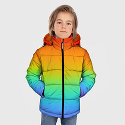 Куртка зимняя для мальчика Я радуга, цвет: 3D-светло-серый — фото 2