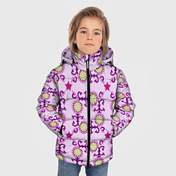 Куртка зимняя для мальчика Звезда и орнамент, цвет: 3D-черный — фото 2