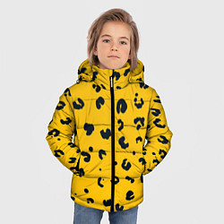 Куртка зимняя для мальчика Леопардик, цвет: 3D-светло-серый — фото 2