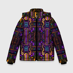 Куртка зимняя для мальчика Нейроарт 2077, цвет: 3D-светло-серый