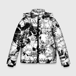 Куртка зимняя для мальчика Кацуки Бакуго - Моя геройская академия, цвет: 3D-светло-серый
