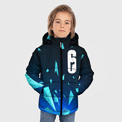Куртка зимняя для мальчика Rainbow Six взрыв частиц, цвет: 3D-черный — фото 2