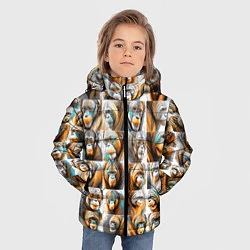 Куртка зимняя для мальчика Орангутаны, цвет: 3D-светло-серый — фото 2