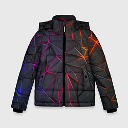 Куртка зимняя для мальчика Rgb линии, цвет: 3D-светло-серый