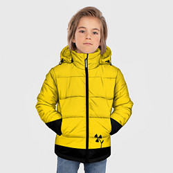 Куртка зимняя для мальчика Атомный цветок, цвет: 3D-красный — фото 2