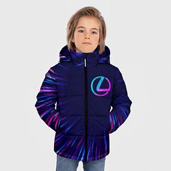 Куртка зимняя для мальчика Lexus neon speed lines, цвет: 3D-черный — фото 2