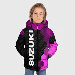 Куртка зимняя для мальчика Suzuki pro racing: по-вертикали, цвет: 3D-черный — фото 2