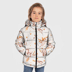 Куртка зимняя для мальчика Пляжный паттерн, цвет: 3D-черный — фото 2