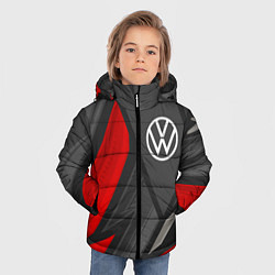 Куртка зимняя для мальчика Volkswagen sports racing, цвет: 3D-черный — фото 2