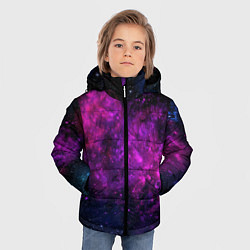 Куртка зимняя для мальчика Neon pink nebula, цвет: 3D-красный — фото 2