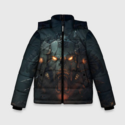 Куртка зимняя для мальчика Space marine machine, цвет: 3D-черный
