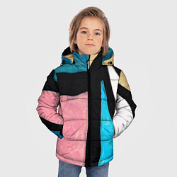 Куртка зимняя для мальчика Переливы красок, цвет: 3D-светло-серый — фото 2