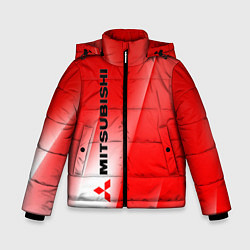Куртка зимняя для мальчика Mitsubishi sign, цвет: 3D-красный