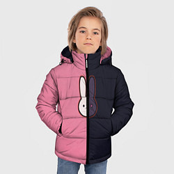 Куртка зимняя для мальчика Ребенок идола - Кролик лого, цвет: 3D-красный — фото 2