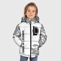Куртка зимняя для мальчика League of Legends glitch на светлом фоне: надпись,, цвет: 3D-черный — фото 2