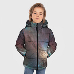Куртка зимняя для мальчика Бескрайняя Вселенная, цвет: 3D-светло-серый — фото 2