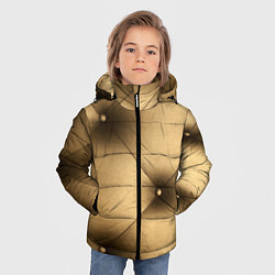 Куртка зимняя для мальчика Текстура обивки, цвет: 3D-красный — фото 2