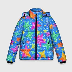 Куртка зимняя для мальчика Морские мотивы, цвет: 3D-светло-серый
