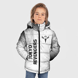 Куртка зимняя для мальчика Tokyo Revengers glitch на светлом фоне: надпись, с, цвет: 3D-черный — фото 2