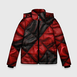 Куртка зимняя для мальчика Red black luxury, цвет: 3D-черный
