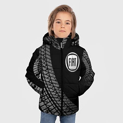 Куртка зимняя для мальчика Fiat tire tracks, цвет: 3D-черный — фото 2