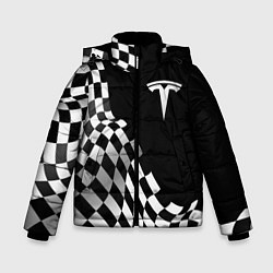 Зимняя куртка для мальчика Tesla racing flag