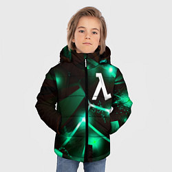 Куртка зимняя для мальчика Half-Life разлом плит, цвет: 3D-черный — фото 2