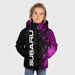 Куртка зимняя для мальчика Subaru pro racing: по-вертикали, цвет: 3D-черный — фото 2