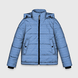 Зимняя куртка для мальчика Волны голубой