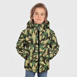 Куртка зимняя для мальчика Камуфляж из раков, цвет: 3D-черный — фото 2