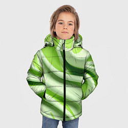 Куртка зимняя для мальчика Объемные складки, цвет: 3D-светло-серый — фото 2