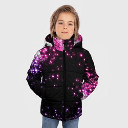 Куртка зимняя для мальчика Неоновые звезды - neon, цвет: 3D-светло-серый — фото 2