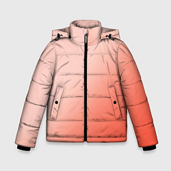 Зимняя куртка для мальчика Градиент персиковый