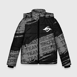 Куртка зимняя для мальчика Форма Team Secret, цвет: 3D-красный