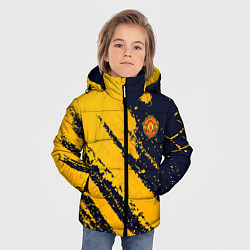 Куртка зимняя для мальчика Manchester United FC ФК Манчестер Юнайтед, цвет: 3D-черный — фото 2