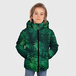 Куртка зимняя для мальчика Множество папоротников, цвет: 3D-черный — фото 2