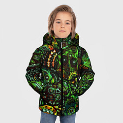 Куртка зимняя для мальчика Мексиканские призраки, цвет: 3D-красный — фото 2