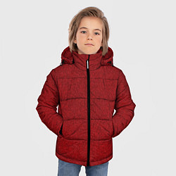 Куртка зимняя для мальчика Текстура рябь кирпичный, цвет: 3D-светло-серый — фото 2